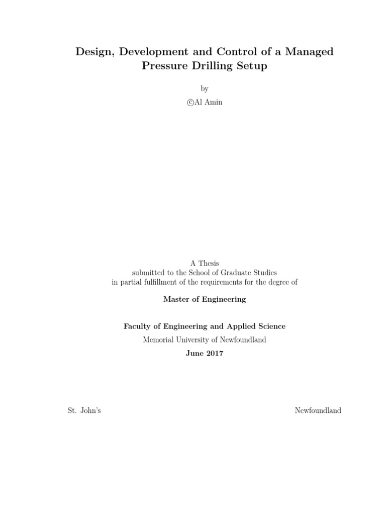 Design - Development and - Control - of - A - MPD | PDF | Control ...