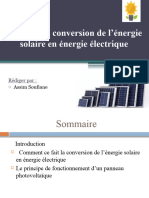 Conversion de L'énergie Solaire en Énergie Electrique 12