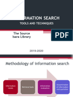 Information Search Source 2019 2020 Portail