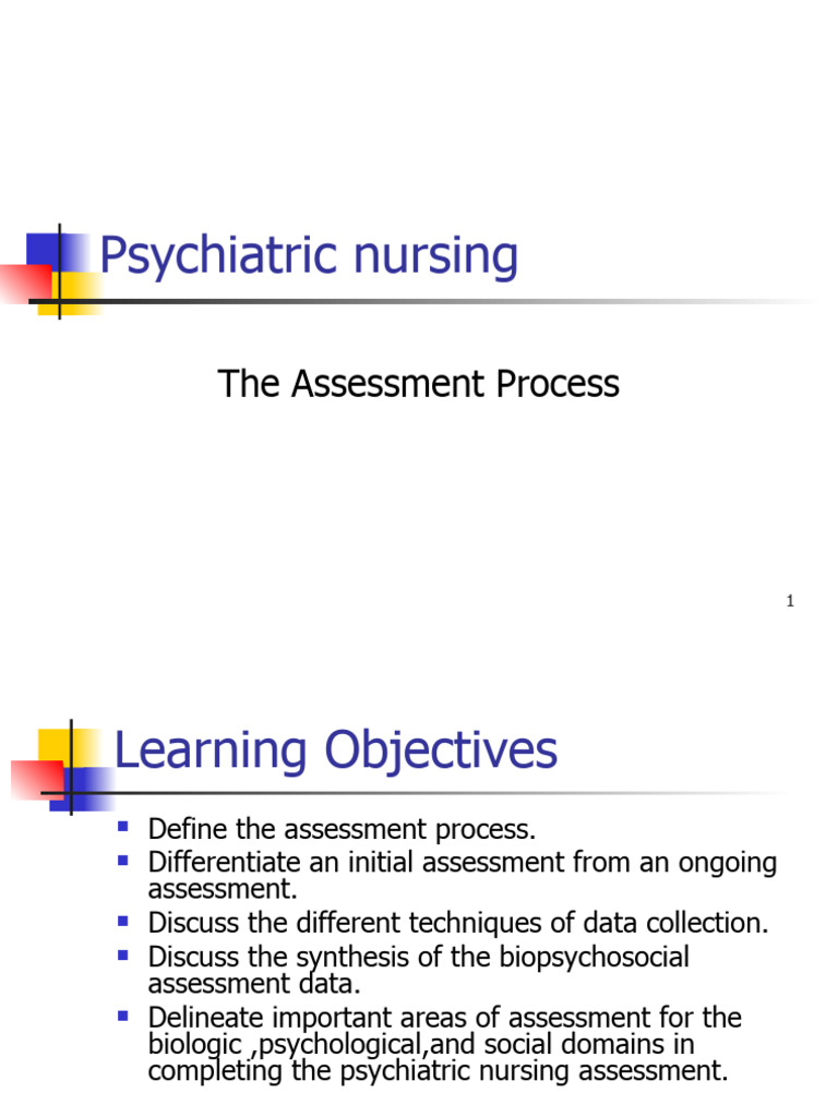The Assessment Process PDF Psychiatry Mental Disorder