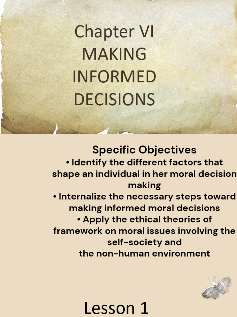 Chapter 5 Making Informed Decisions PDF Morality Relativism