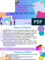 Edited Briefing On FRSIS 2023