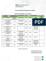 Plano de Actividades Julho