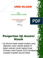 Uji Asumsi Klasik - 2020