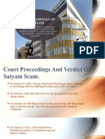 Court Proceedings and Verdict of Satyam Scam