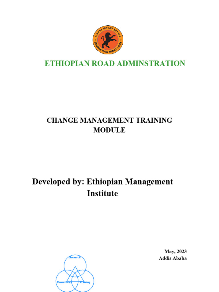 Change Management Training Manual | PDF | Change Management | Leadership