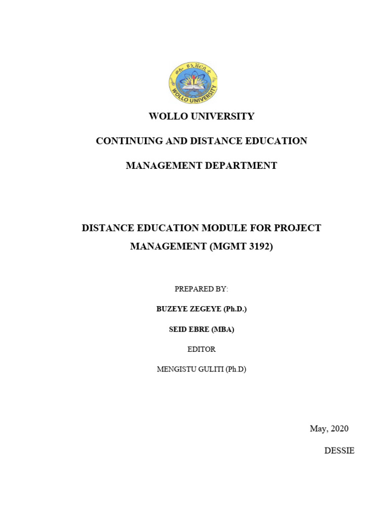 Project Management Training Module | PDF | Project Management | Equity ...