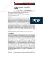 Lagging Propagation Phase of Spatially