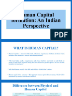 Human Capital Formation An Indian Perspective