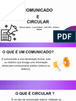 Comunicado e Circular