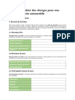 Modèle de Cahier Des Charges Pour Une Gestion de Flotte Automobile - PDF