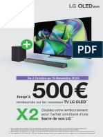 LG Odr TV Oled Et Barre de Son Jusqu A 500 Euros Rembourses Du 02.10 Au 16.11.2023