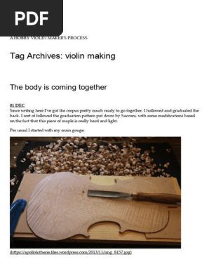 Violin making Apollo Lutherie