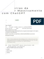 10 Maneiras de Avançar Massivamente Com ChatGPT PDF