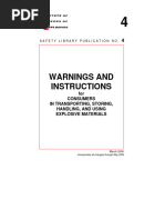 WARNINGS AND INSTRUCTIONS - Mining and Blasting