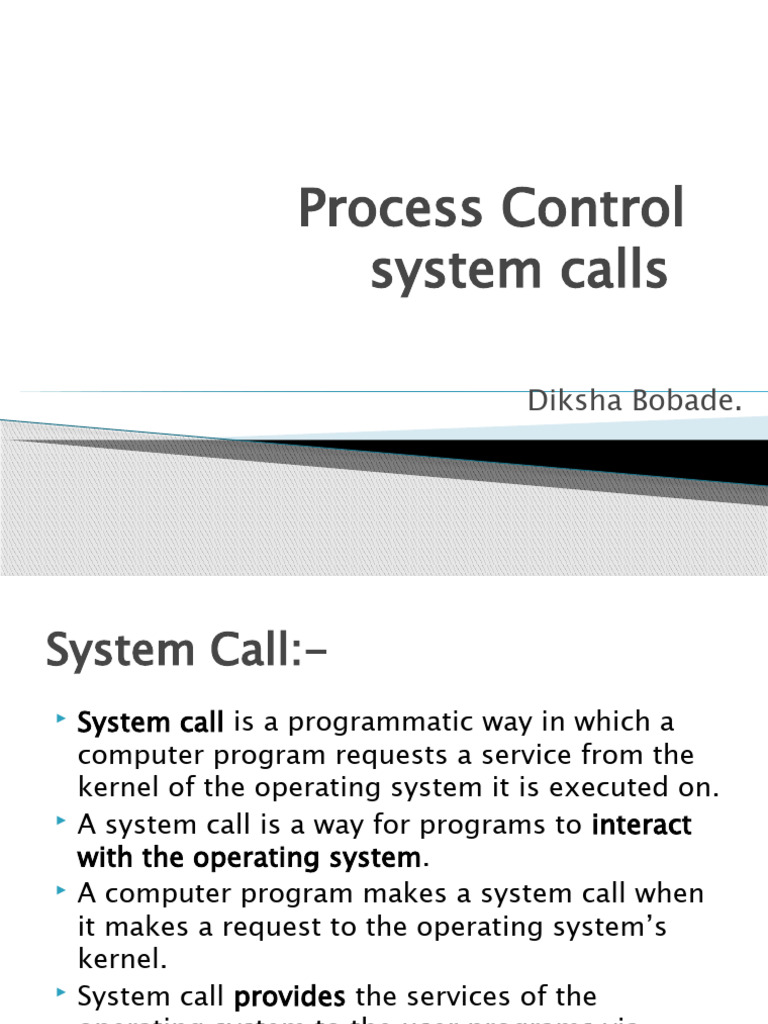 Process Control | PDF | Operating System | Process (Computing)