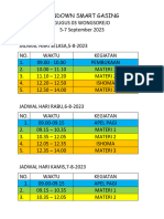 Rundown Jam Smart Gasing Gugus 03 Wongsorejo