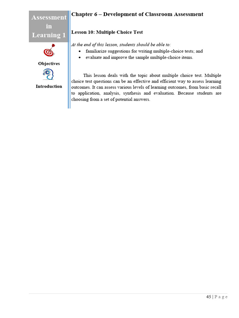 Developing Effective Assessment Tests | PDF | Educational Assessment ...