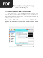 Window Server 2008 Lab Manual