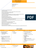 Dieta Numero 2 1500kcal Disminucion de Peso