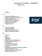 LISTA DE MATERIAS ARMARIO VERTICAL