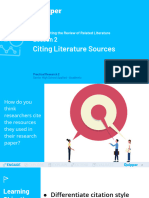 FINAL (PS) - PR2 11 - 12 - UNIT 4 - LESSON 2 - Citing Literature Sources