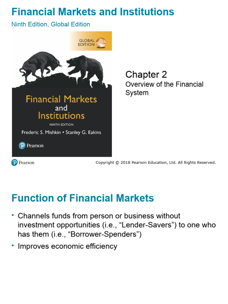 Overview of Financial Markets and Institutions | PDF | Financial ...