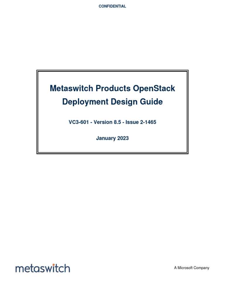 Open Stack Deployment Design Guide | PDF | Computer Network | Ip Address