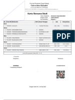 Kartu Rencana Studi: Universitas Ekasakti