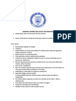 Agenda Reunión de Padre Del Nivel Primario