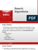 Topic 9 - Search Algorithms