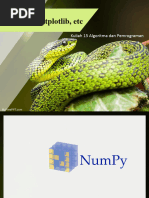 Kuliah #7 Alprog - Numpy, Pandas, Matplotlib