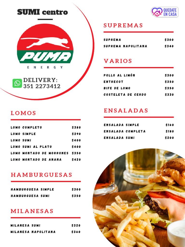 Menú Sumi: Platos y Precios | PDF