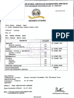 10th Marksheet