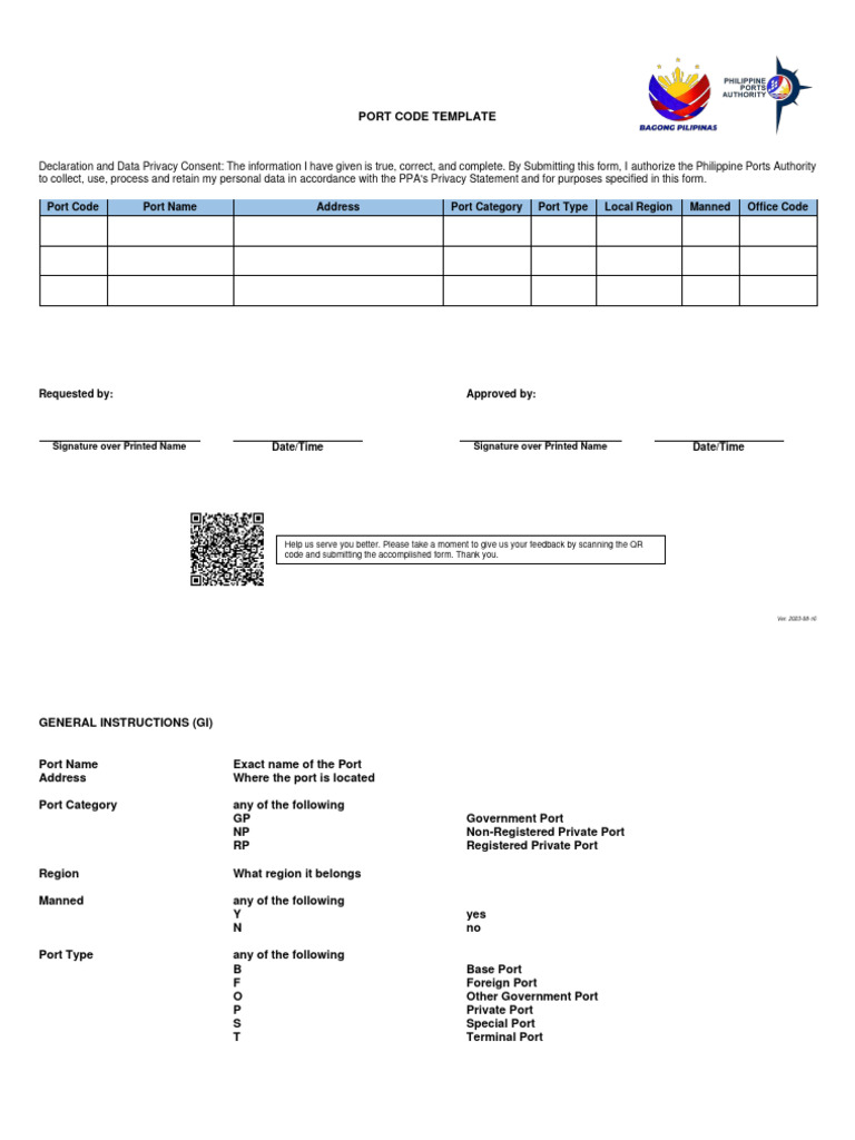 Port Code Template PDF Computer Architecture Computing