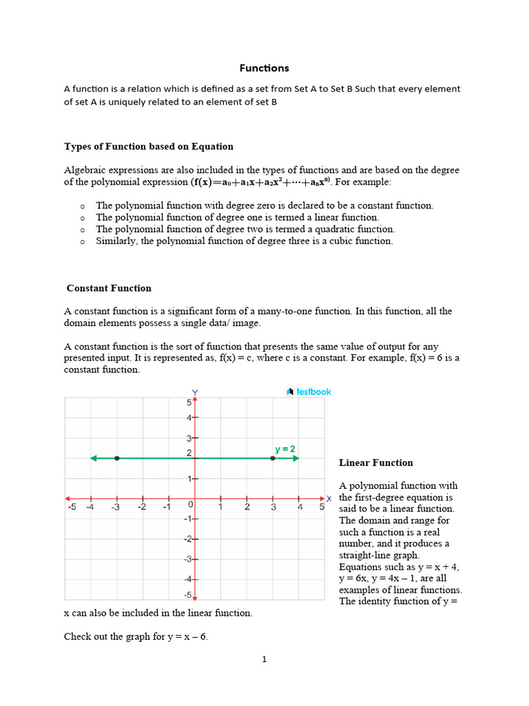 Understanding Functions and Profit Analysis | PDF | Function ...