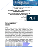 Evolucao Recente Da Producao e Da Produtividade Leiteira No Brasil