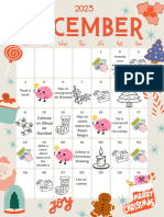 Copia de Playful Christmas December 2023 Monthly Planner