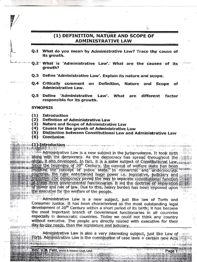 7 Administrative Law Pdf Rule Of Law Administrative Law