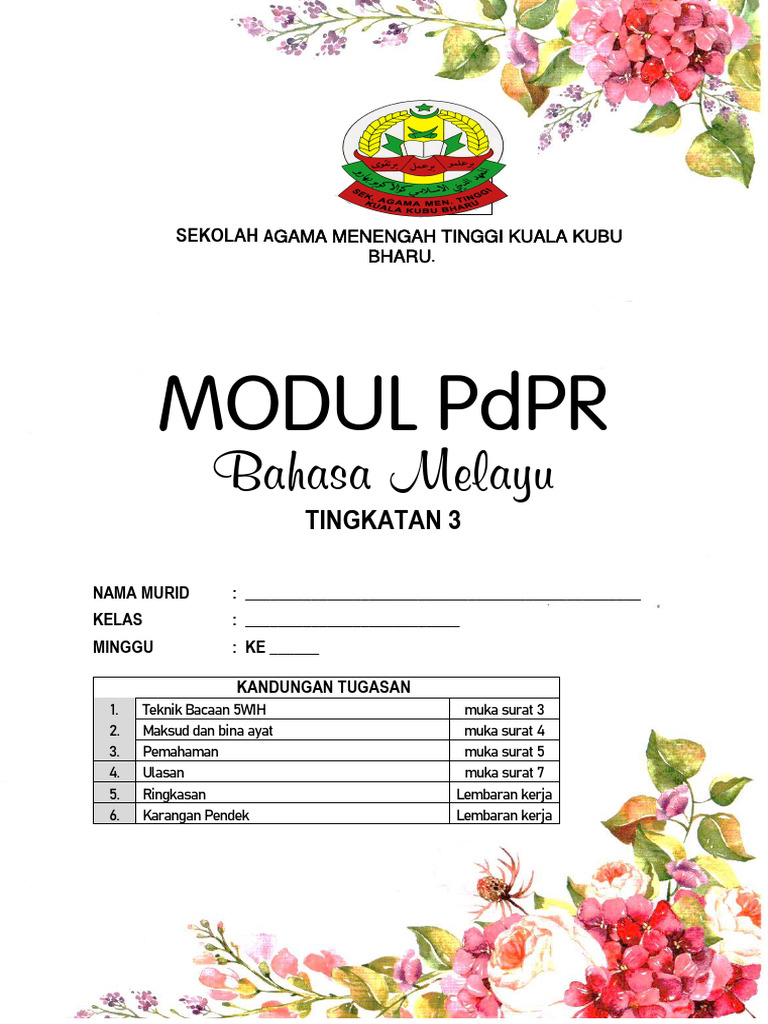 Modul Pdpr Tingkatan 3 Pdf