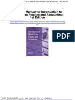 Solution Manual For Introduction To Health Care Finance and Accounting 1st Edition
