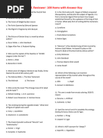 Gen. Ed. Reviewer 100 Items With Answer Key