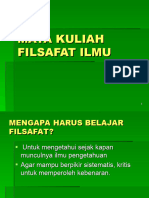 Mata Kuliah Filsafat Ilmu1