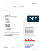 Operating Manual: Ultra-Low Refrigerated Circulators FP52-SL FP55-SL FP90-SL FPW52-SL FPW55-SL FPW90-SL FPW91-SL