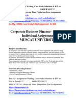 Corporate Business Finance - MBCBF Muscat UNIV