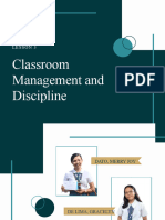 Classroom Management and Discipline.