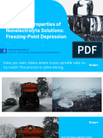 Colligative Freezing Point Deppression