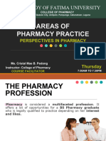 Area of Pharmacy Practice