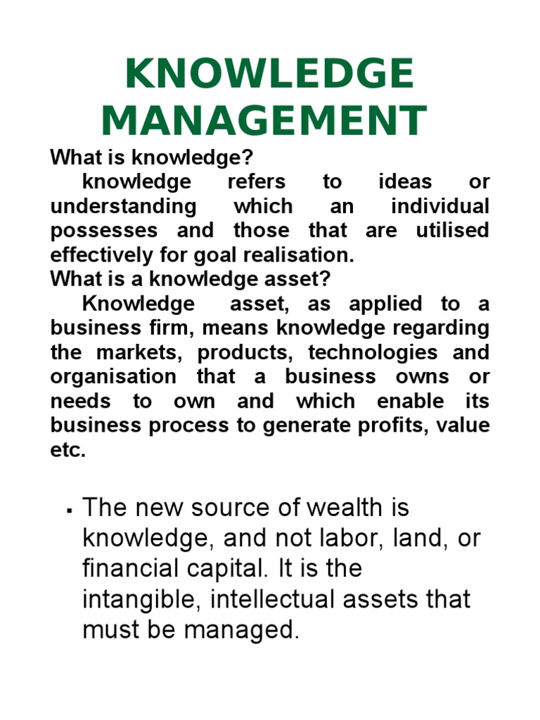Knowledge Management and Mentoring Guide | PDF | Mentorship | Knowledge ...