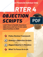 Q4 - Objection - Scripts For Insurance Sales